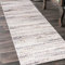 Mazovia Teppich Läufer Flur - Modern Teppichläufer – Kurzflor, Weich - für Vorzimmer Eingangsbereich Schlafzimmer Küche Korridor - Abstrakt Muster - 60 cm Breite Grau Beige 60 x 975 cm