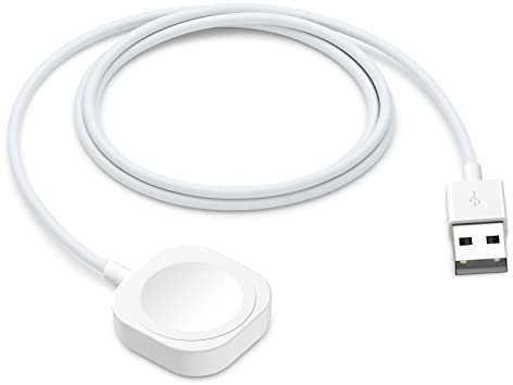 fuvoki WC01-W Apple Watch Charger, 1.5M Fast Magnetic Charging Cable, iWatch Charger for Apple Watch Series 8 7 6 5 4 3 2 SE - White