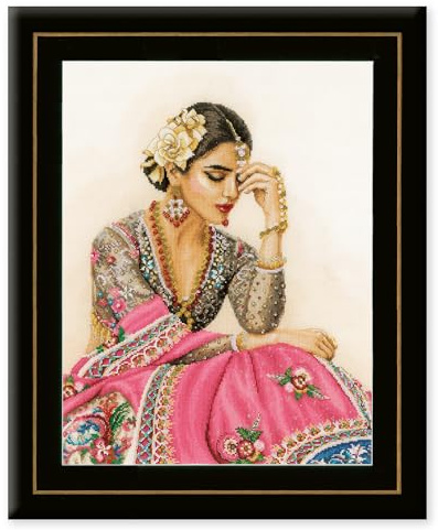 Lanarte Cross Stitch Embroidery Kits Counted Cross Stitch Pictures Set Traditional Reminiscence Wall Decoration Handmade Set for Adults 35 x 45 cm DIY Decoration Craft Set Craftsman Creative Gift Set