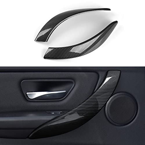 2PCS Auto Aufkleber Autotür Armlehne Verkleidung ABS Interieurleisten Trim kompatibel mit BMW F30 F31 F34 3GT F32 F33 F36 3er 4er Accessories