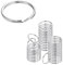 CORTNEY 100 Pièces Petits Anneaux Porte Clé, 15mm Anneaux Fendus Ronds en Métal Argenté, pour la Maison, L'organisation de Clés et la Fabrication de Travaux Manuels