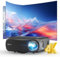 4K Smart Projector Daylight 5G WiFi Bluetooth,1250 ANSI/13000 Lumen Native 1080P Ultra HD Outdoor Movie Projector, Built in Android TV, Apps, Zoom for Home Cinema Video Games,300” Display, HDMI USB