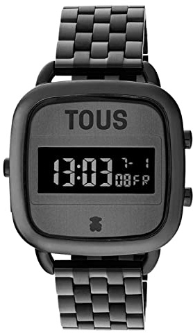 TOUS Watches d-Logo Damen Uhr digital Quarzwerk mit Edelstahl Armband 200351024