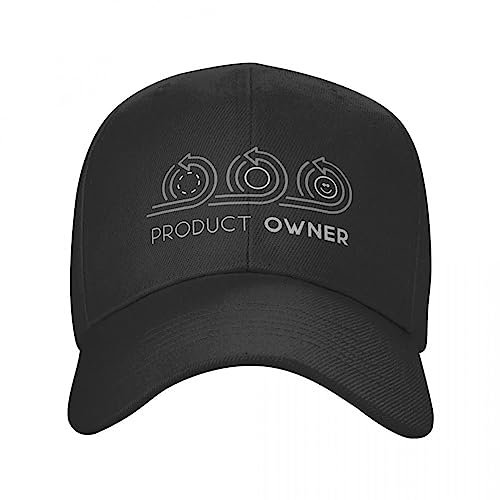 TONFON Baseballkappe Hiphop Sonnenhut Agile Product Owner Smile Cap Baseballkappe Baseballkappe Herrenhüte für Männer Frauen Herren Snapback Verstellbare Geburtstagsgeschenke