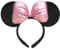 LEEMASING Light Up Mouse Deluxe Ear Headband Flashing Bow Polka Dot LED Party-Rave For Wedding Festival Holiday Christmas (Pink Sequin)