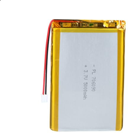 Batterie Li-Po 3,7 V 5000 mAh 706090 lithium-polymère lithium-ion avec connecteur 2P pH avec grille de 2,0 mm