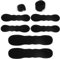 6 Stk Duttkissen, Hair Bun Maker Groß Klein Haarhalter Schwamm Clips Haarnadel Twist Lockenwickler Hair Styling Accessories Hochsteckfrisuren Zubehör für Frau Mädchen damen Kinder Ballet Schwarz
