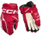 CCM Tacks XF Pro Senior Eishockey Handschuhe (Rot/weiß, 15 Zoll)
