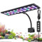 AQQA LED Aquarium Light, 24/7 Mode Clip on Fish Tank Light, Full Spectrum Aquarium Plant Light with Memory Function, Adjustable Timer/Brightness, IP68 Waterproof for 30-40cm Tank, 11W