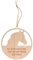 Spruchreif |Holz-Dekohänger | Türkranz | Mini Deko Loop mit Schriftzug |Geschenk Pferd