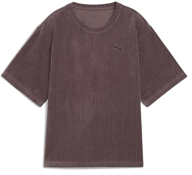 PUMA Unisex ESS Elevated Relaxed Velour Rib Tee Tees (1er Pack)