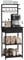 YMYNY Estante de Cocina, Porta - Cafés de Madera con 5 Niveles, Estante para Máquina de Café, Organizador de Café con 12 Ganchos, Cajones de Tela, para Sala, Oficina, Negro HBR009B