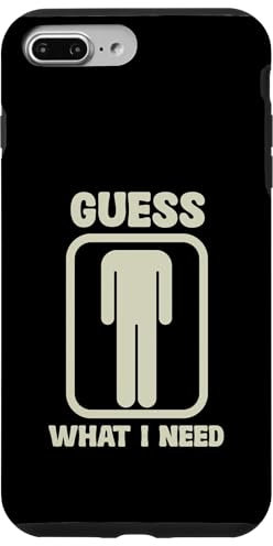 Hülle für iPhone 7 Plus/8 Plus Guess What I Need Grafik