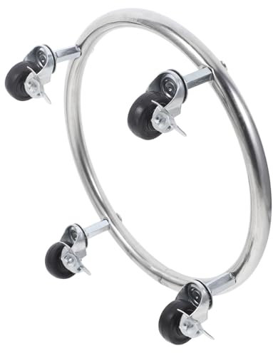 DECHOUS Gas Bottle Mobile Stand Movable Propane Cylinder Holder Wheels Propane Tank Stand for Outdoor Use Construction