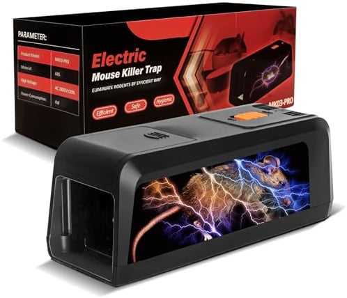 Rattenfalle Elektrische Upgrade, 2800V Hochspannungs Elektrische Mausefalle, Elektronische Schlagfalle Für Ausgewachsene Ratten, Wiederverwendbare Umweltfreundliche Mausefalle Für Den Haushalt