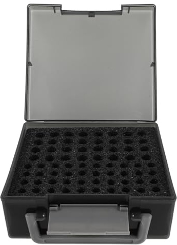 YOSADIER Battery Storage Box for Aa Aaa Batteries with Foam Lining for Home and Office Use