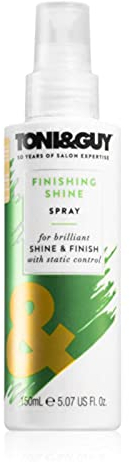 Toni & Guy Finishing Shine Spray for brilliant SHINE &FINISH with static control, 150 ml