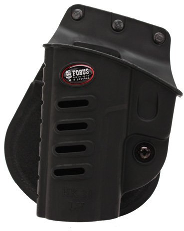 Fobus Tactical HK-30 LH HECKLER & KOCH Standard Left Hand Conceal Carry Polymer Paddle Holster For H&K P30, Walther PPQ - Black by Fobus
