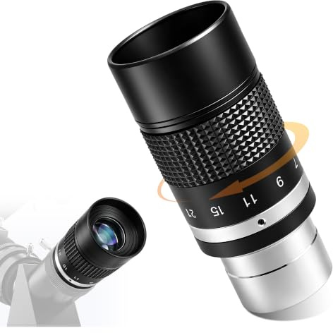 Astromania Zoom Eyepiece, FMC Zoom 7 to 21mm Telescope Eyepiece 1.25 Inch
