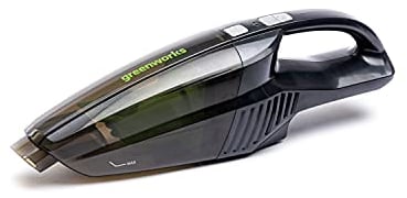 Greenworks Aspiradora de mano de batería G24HV (sistema de 2 filtros de Li-Ion 24 V de 2 velocidades para uso húmedo y seco sin batería ni cargador)