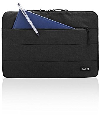 Housse pour Ordinateur Portable, Ewent Sleeve pour PC jusqu'à 14, Pochette de Protection Sacoche Ordinateur Portable, pour MacBook Pro/MacBook Air/Acer/Dell/Lenovo/HP/Samsung/Toshiba/Chromebook,Noir