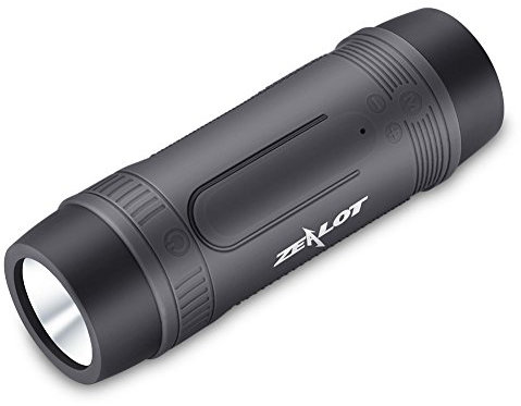 Zerone Tragbare Lautsprecher LED Musik Multifunktions Taschenlampe Bluetooth Lautsprecher 4000mAh Power Bank Wasserdichte Lautsprecher