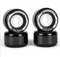 TwoLions 82A -Räder für line Skates (72 mm x 44 mm) 4 Stück, schwarz, 72x44mm