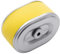 vhbw Filtre de rechange avec préfiltre compatible avec Honda F340, F360, F400, G150 tondeuse à gazon - 10,1 x 7,2 x 5,1cm, argent/jaune