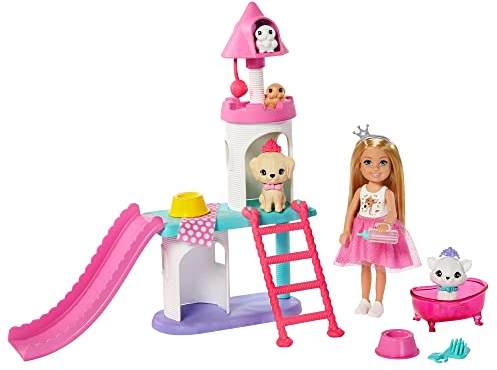 Barbie Princess Adventure Chelsea Centro de Mascotas muñeca con Accesorios (Mattel GML73)