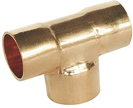 SOMATHERM FOR YOU, Té réduit cuivre à souder triple femelle pour tube Ø22-14-22 - Raccord plomberie pour eau chaude et froide - Sachet de 1 pièce - Installation facile