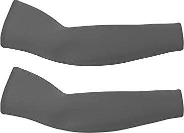 YSLJW Mangas Brazo, Enfriamiento De Protección Manga Protectora Solar para Mujer Hombre Manguitos Ciclismo (38x12.5cm,GrisOscuro)