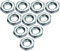 AERZETIX - C49454 - Set di 10 dadi bassi M10 esagonali/6 lati - contro dadi con filettatura metrica - in acciaio zincato