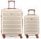 Flight Knight Set of 2 Premium Suitcases - Extra Stong Lightweight Luggage - Hardcase Suitcases with 4 Wheels & Built in Lock - (Set of 2 S+L)