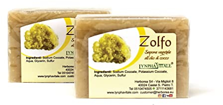 Lynpha Vitale - Schwefel Seife – 100% Natürliche Seife - 2 Stck/je 100 gr