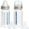dentistar Babyflaschen - Smart Sense Baby Flaschen 2er Set mit Temperatur Kontrolle und 270ml Kapazität - Babyflasche für 0-6 Monate BPA-frei mit Anti-Kolik Sauger aus 100% Silikon - Made in Germany