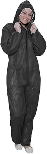 Einwegoverall Schwarz Gr. L/XXL Overall Maleranzug Einweganzug Schutzbekleidung Schutzanzug L 1 Stück