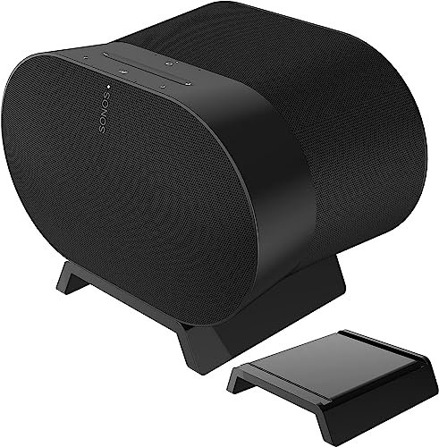 ZahoTse For Sonos Era 300 Holder Sonos Era 300 Wall Mount Stand Holder Accessories with Integrated Cable Management, Smart Home Speaker Accessory Rack (Black, JT01) 2 Pieces