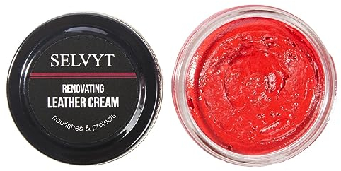 Selvyt Renovating Leather Cream Polish - Nourishes and Protects - (Red)