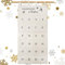BOFUNX Adventskalender 2024 als Wandkalender zum Befüllen mit 24 Stoffbeutel Weihnachtskalender Countdown to Christmas Kinder Wandkalender aus Stoff 120 x 60 cm Weiß
