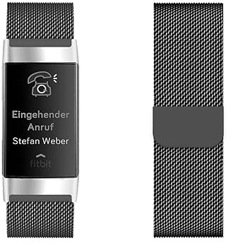 LXURY Metall Edelstahl Armbänder Kompatibel mit Fitbit Charge 2 Armband Magnetisch Einstellbar Bänder für Fitbit Charge 2 Mesh Ersatzarmband für Fitbit Charge 2 Uhrenarmband (2)
