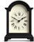 JONES CLOCKS® Bistro kaminuhr | Klassisches Design Einer Arch top Carriage Uhr | Schwarz | Zeitgenössischer klassischer Stil für kaminsims, Schreibtisch, Tisch, Regal und nachttisch