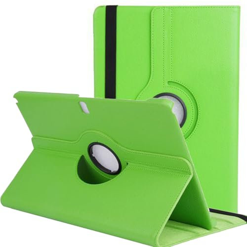 Étui pour tablette Samsung Note Pro 12,2 SM-P900/T900/T905 - Rotation à 360 ° - Étui fin et pliable pour Samsung Note Pro 12,2 P900/P901 - Avec fonction veille/réveil automatique - Vert