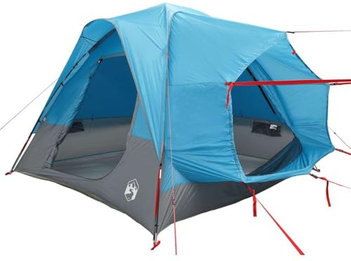 vidaXL Autozelt 4 Personen Blau Wasserfest
