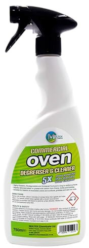 Multex Commercial Oven Degreaser & Cleaner Spray, 750ml, 5X More Powerful than standard Oven Cleaners.