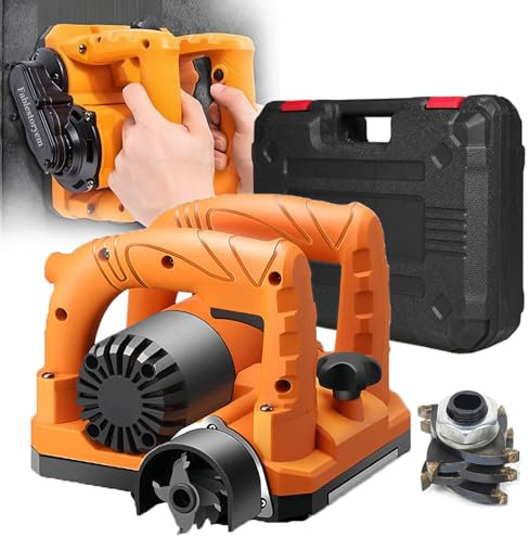 Fresa Elettrica per Intonaco da Parete, 5800W/6800W, Fresa per Ristrutturazione, Fresa a Rulli, 9000giri/Min, Fresatrice per Calcestruzzo, Granito,Intonaco,Vecchie Pitture Ceramiche,6800W