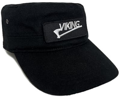 No Face No Name Military Cap Viking in schwarz I Unisex frei einstellbar I bestickter Patch I Army Basecap Snapback Kappe Mütze