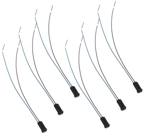 HOMSFOU 6 Stk Lampendraht Led-buchsen G4-mini-glühbirnenfassung Sockel Der Glühbirne Fassung Für Lampensockel G4-lampenfassungen Fassung Für Lampenfassung Lampenhalter Black Plastik