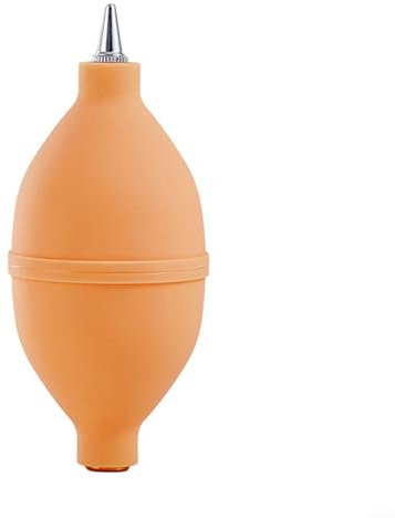 Powerful Air Blower for Cleaning Coffee Grinder, Pump Cleaner, Silicone Grip (Orange)