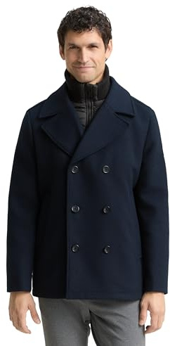 TOM TAILOR Herren 1046986 2-in-1 Wolljacke mit abnehmbarer Innenjacke (1er Pack)