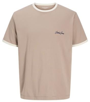JACK & JONES Herren Jornorrebro Ringer Tee Ss Crew Neck SMU